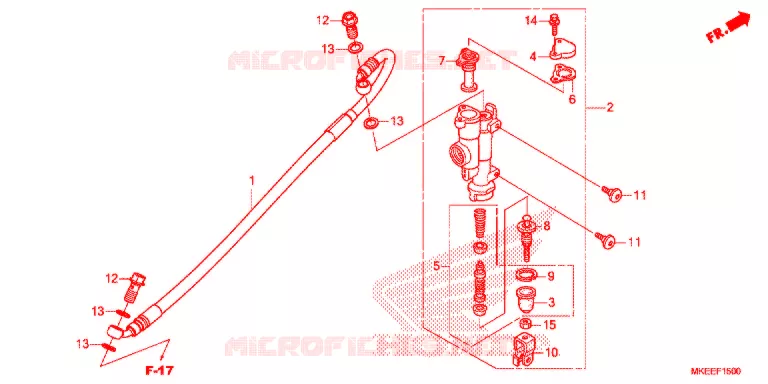 MAITRE CYLINDRE DE FREIN ARRIERE Honda MOTO 450 CRF 2020  CRF450RL