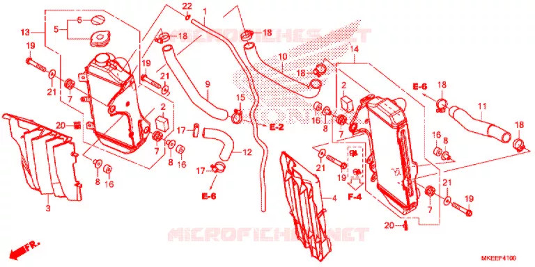 RADIATEUR Honda MOTO 450 CRF 2020  CRF450RL