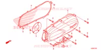 COUVERCLE GAUCHE pour Honda SCR 110 de 2019