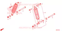 AMORTISSEUR ARRIERE pour Honda FOURTRAX 500 FOREMAN RUBICON 4X4 AT DCT EPS DELUXE de 2019