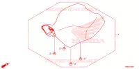 SELLE pour Honda FOURTRAX 500 FOREMAN RUBICON 4X4 AT DCT EPS DELUXE de 2019