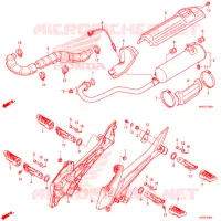 SILENCIEUX D'ECHAPPEMENT pour Honda FOURTRAX 500 FOREMAN 4X4 Electric Shift de 2016
