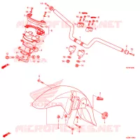 GUIDON   CARENAGE pour Honda PCX 150 ABS de 2019