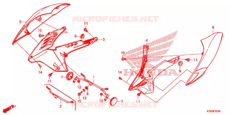 OUIES DE RADIATEUR Honda MOTO 190 XR 2019  XR190LK