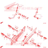 PEDALE pour Honda CRF 250 RALLYE ABS de 2019