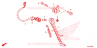 BEQUILLE pour Honda CBR 1000 RED de 2019