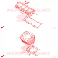 CYLINDRE pour Honda CBR 1000 RED de 2019