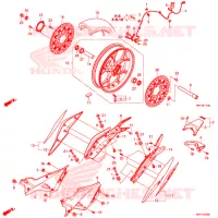 ROUE AVANT pour Honda CBR 1000 RED de 2019