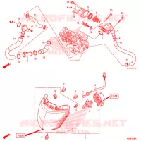 THERMOSTAT pour Honda CBR 1000 RED de 2019