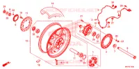 ROUE ARRIERE pour Honda CBR 1000 BLACK de 2019