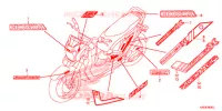 AUTOCOLLANTS pour Honda ZOOMER 110 X de 2016