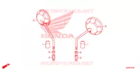 RETROVISEUR pour Honda ZOOMER 110 X de 2016