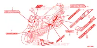 AUTOCOLLANTS pour Honda ZOOMER 110 X de 2016