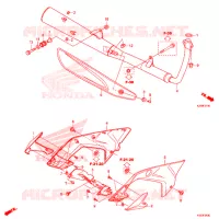 SILENCIEUX D'ECHAPPEMENT pour Honda CD 110 ELECTRIC START de 2016