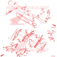 SILENCIEUX D'ECHAPPEMENT pour Honda CD 110 WITHOUT LUGGAGE RACK, KICK START de 2017