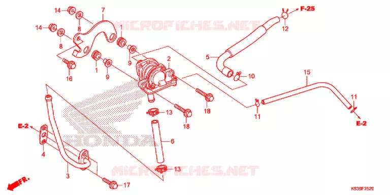 FILTRE A AIR - SOUPAPE D'AIR Honda MOTO 110 CD 2017  CB110C2H