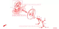 FLASQUE   MACHOIRES DE FREIN AVANT (TAMBOUR) pour Honda CBF125 ID de 2016