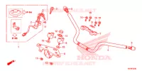 GUIDON   TE DE FOURCHE pour Honda CBF125 ID de 2016