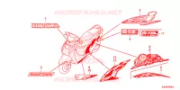 AUTOCOLLANTS pour Honda SCV 110 ACTIVA ID de 2014