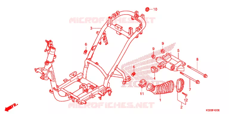 CADRE Honda SCOOTER 110 ACTIVA 2017  SCV110HF