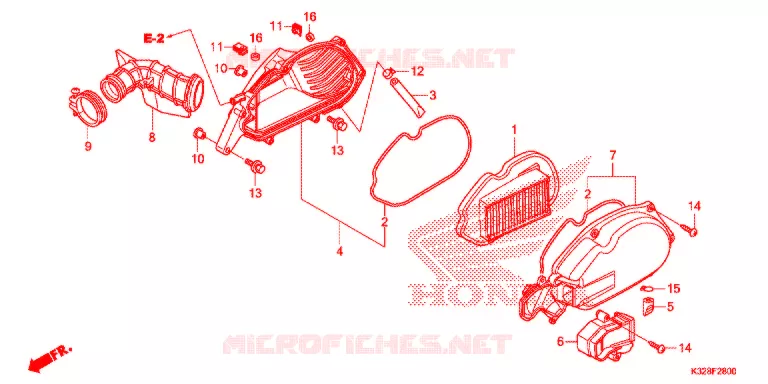 FILTRE A AIR Honda SCOOTER 110 ACTIVA 2015  SCV110HF