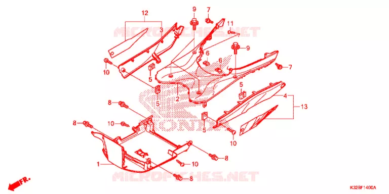 MARCHE PIEDS Honda SCOOTER 110 ACTIVA 2016  SCV110HF