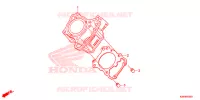 CYLINDRE pour Honda RS 150 R ORANGE de 2019