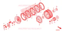 EMBRAYAGE pour Honda RS 150 R ORANGE de 2019