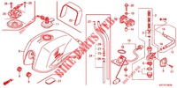 RESERVOIR A CARBURANT (CBF1505/M5/6/M6/7/M7/M9/MA) pour Honda CBF 150 UNICORN de 2009