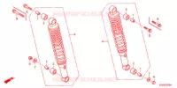 AMORTISSEUR ARRIERE pour Honda BIZ 125 SOMENTE PEDAL DE PARTIDA de 2009