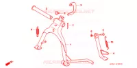 BEQUILLE pour Honda BIZ 125 SOMENTE PEDAL DE PARTIDA de 2009