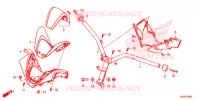 GUIDON   CARENAGE pour Honda FORZA 300 ABS de 2019