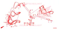 GUIDON   CARENAGE pour Honda FORZA 300 ABS de 2019