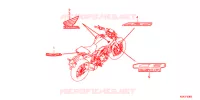 AUTOCOLLANTS pour Honda CB 250 R ABS de 2021