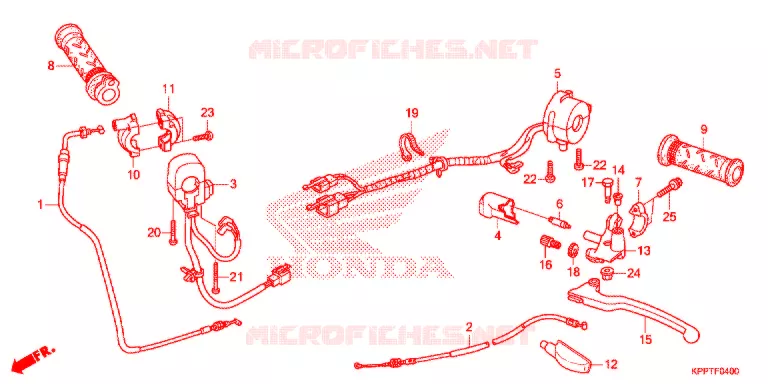 LEVIER DE GUIDON - CABLE - COMMODO Honda MOTO 150 CBR 2018  CBR150RH_2TH
