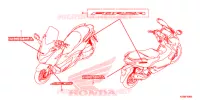 AUTOCOLLANTS pour Honda FORZA 300 ABS de 2019