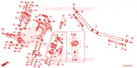 GUIDON   TE DE FOURCHE pour Honda CB 650 R CHROMOSPHERE RED de 2019