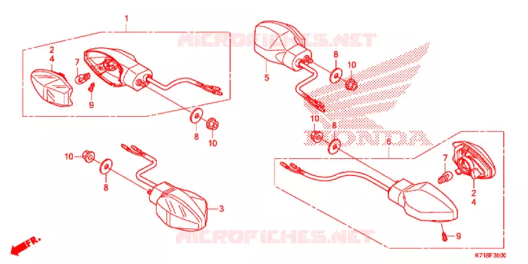 CLIGNOTANT Honda MOTO 110 WAVE 2019  AFS110MCSK
