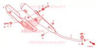 SILENCIEUX D'ECHAPPEMENT (2) pour Honda WAVE 110 ALPHA, front drum, spoked wheels de 2019