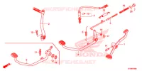 PEDALE pour Honda WAVE 125, Front disk, Rear brake disk de 2019
