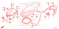 SELLE pour Honda WAVE 125, Front disk, Rear brake disk de 2019