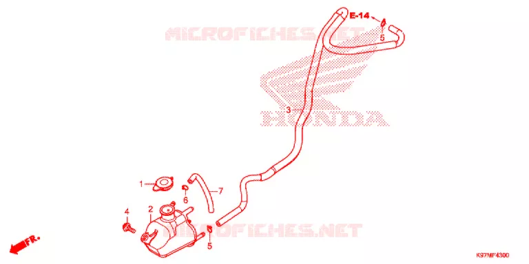 VASE D'EXPANSION Honda SCOOTER 150 PCX 2020  WW150HVJ