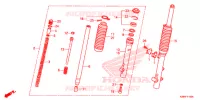 FOURCHE pour Honda CRF 125 F de 2020
