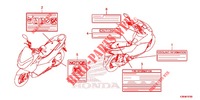 ETIQUETTE DE PRECAUTIONS pour Honda PCX 150 de 2016