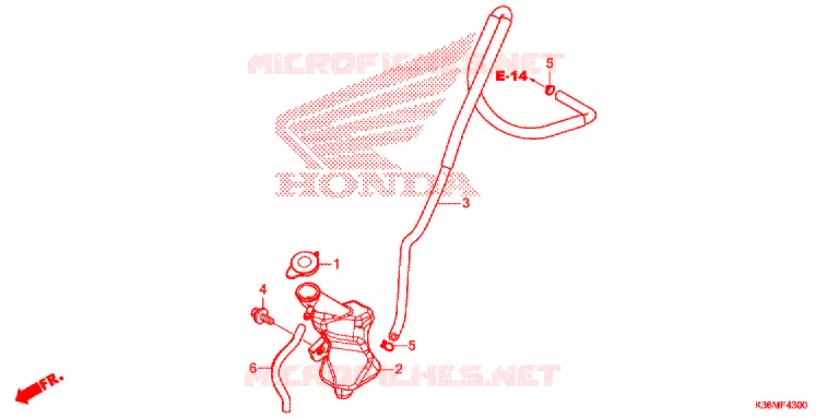 VASE D'EXPANSION Honda SCOOTER 150 PCX 2015  WW150F