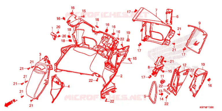 PROTEGE JAMBES Honda SCOOTER 150 PCX 2017  WW150J