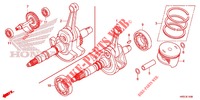 VILEBREQUIN   PISTON pour Honda FOURTRAX 420 RANCHER 4X4 Manual Shift de 2020