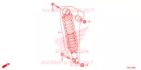 AMORTISSEUR ARRIERE pour Honda FOURTRAX 420 RANCHER 4X4 Manual Shift de 2020