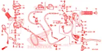 LEVIER DE GUIDON   CABLE   COMMODO pour Honda FOURTRAX 420 RANCHER 4X4 Manual Shift CAMO de 2020