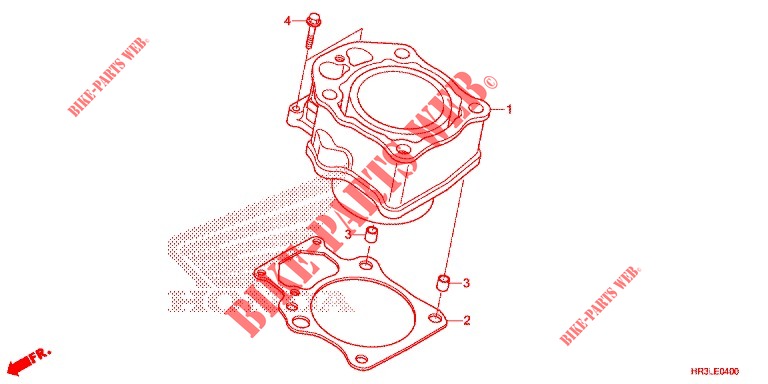 CYLINDRE pour Honda FOURTRAX 420 RANCHER 4X4 Manual Shift de 2020